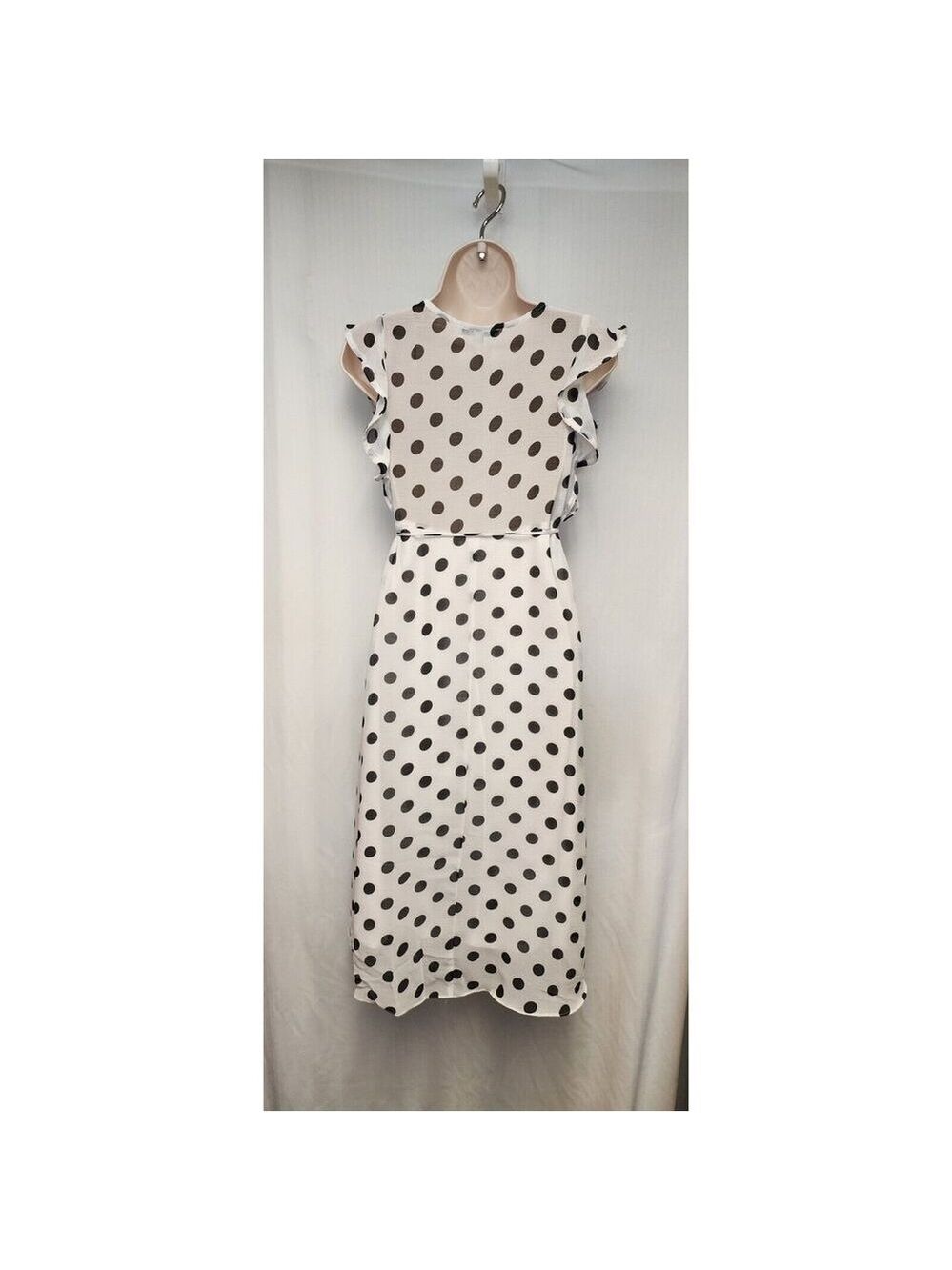 Favlux Fashion Womens Dresses Ladies Polka-Dots Dot Wrap Dress Size SM - Picture 4 of 6